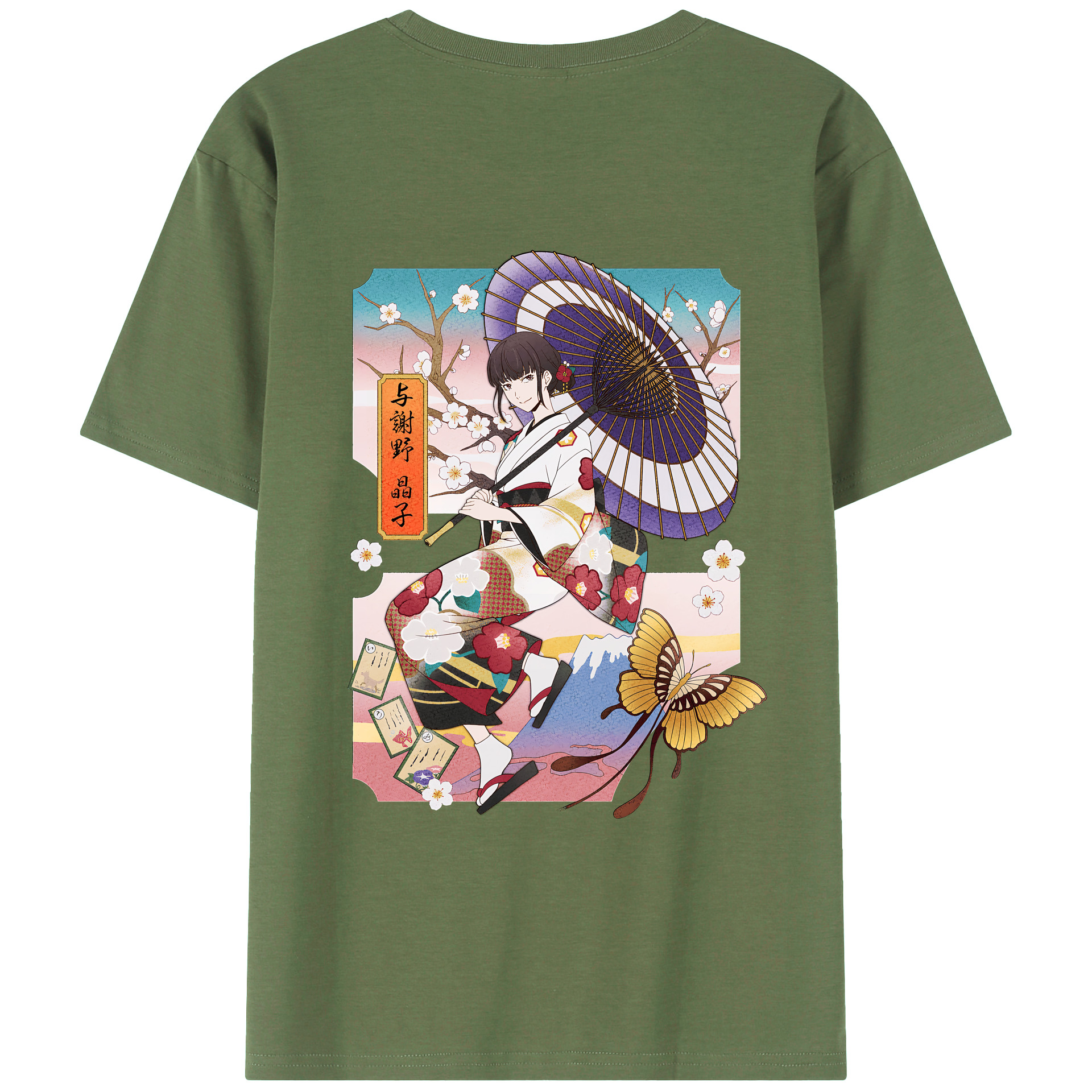 （画像用） 文豪ストレイドッグス Bungo Stray Dogs 綿100％ メンズ半袖Tシャツ（バックプリント） 通気性